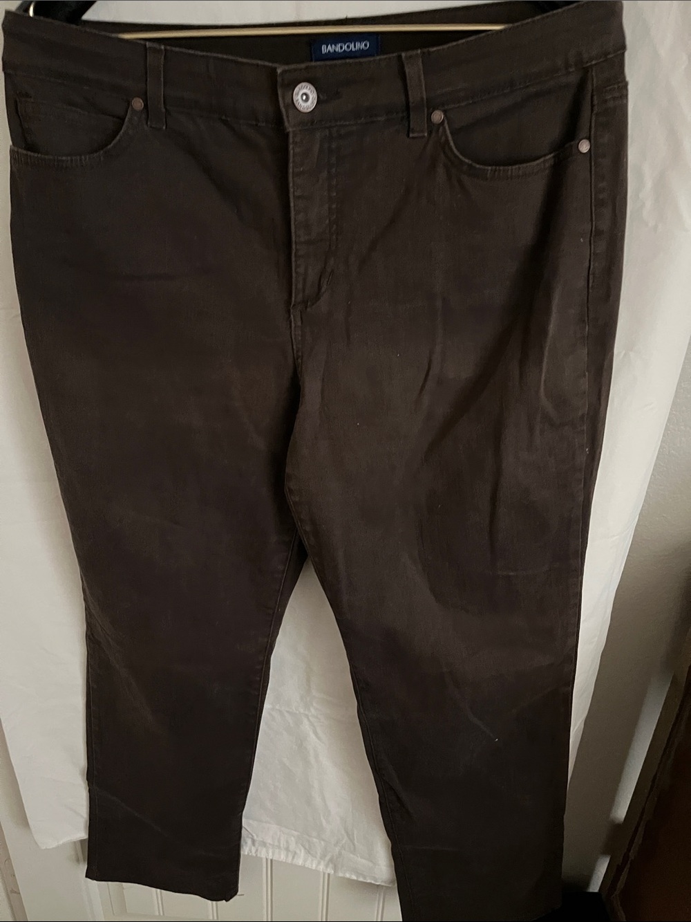 Bandolino Straight Leg Women’s Jeans in Dark Brown